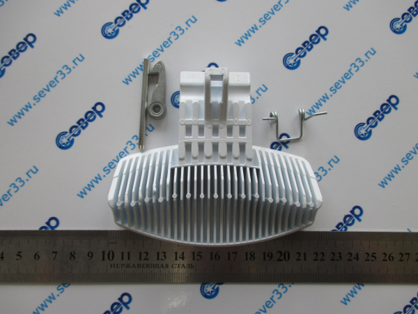 Ручка люка имп. 259035 INDESIT в сборе белая ориг